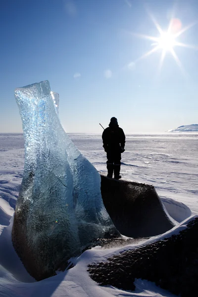 Frozen Glacier Landscape — 스톡 사진