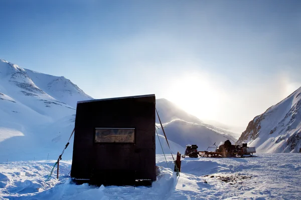 Зимний базовый лагерь — стоковое фото