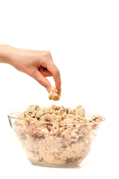 Cookie tésztát érzékszervi vizsgálat — Stock Fotó