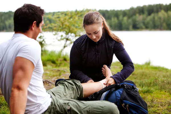 Camping First Aid — Stock Photo, Image