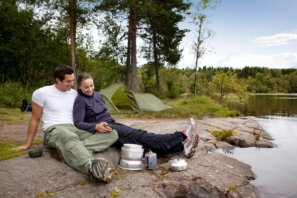 Outdoor Camping Food — Stock Photo, Image