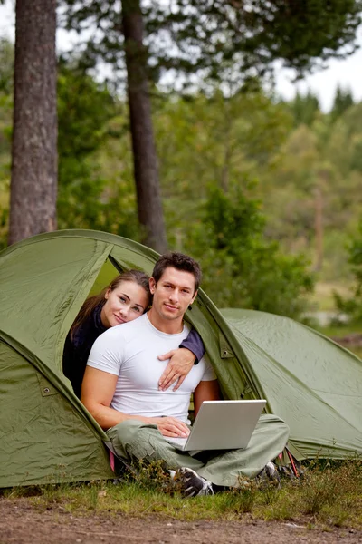 Camping Moderno — Fotografia de Stock