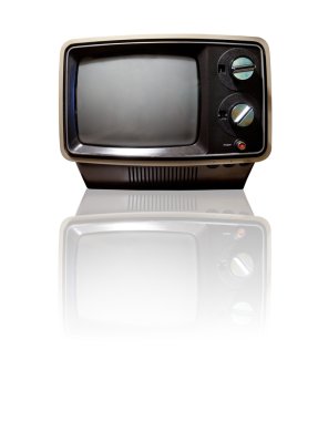 Retro TV with Reflection clipart