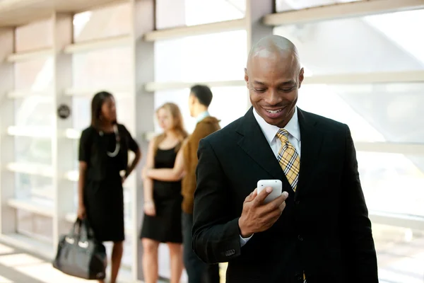 Business Man with Smart Phone — Stock Photo, Image
