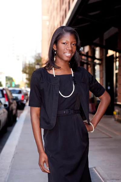 Afrikansk amerikansk affärskvinna — Stockfoto