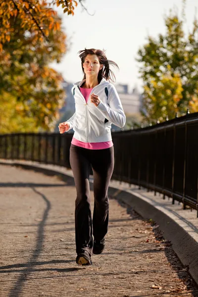 Žena jogging — Stock fotografie