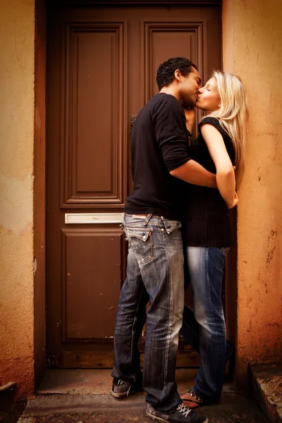 Beijo Europa Rua — Fotografia de Stock