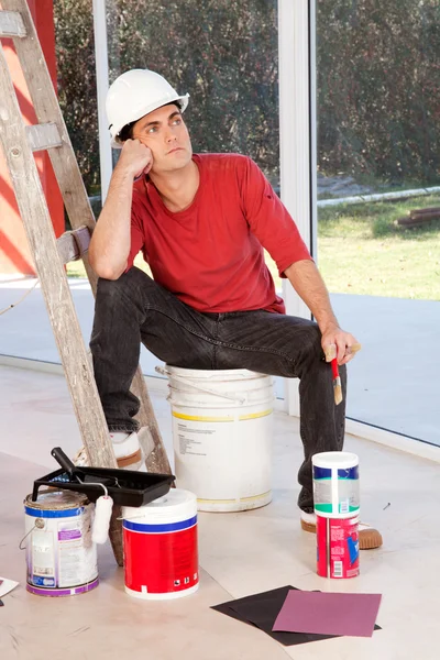 Tired Painter — Stock Photo, Image