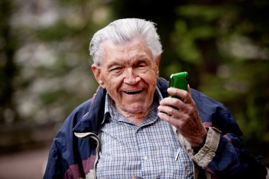 Old Man with Cell Phone