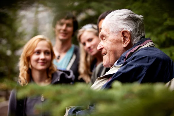 Elderly Man Group — Stock Photo, Image