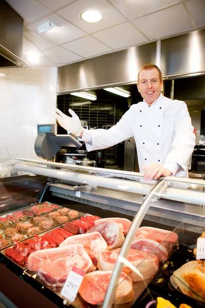 Welcome Butcher Shop — Stock Photo, Image