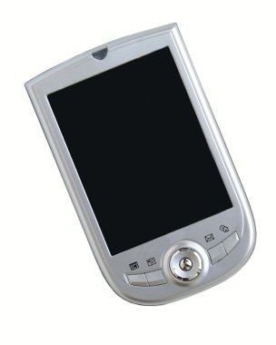 Pocket Computer PDA isolated on white clipart