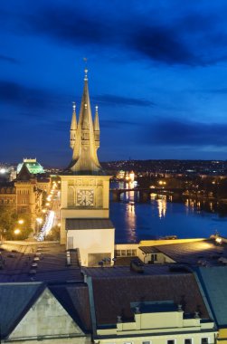 gece cityscape - Prag