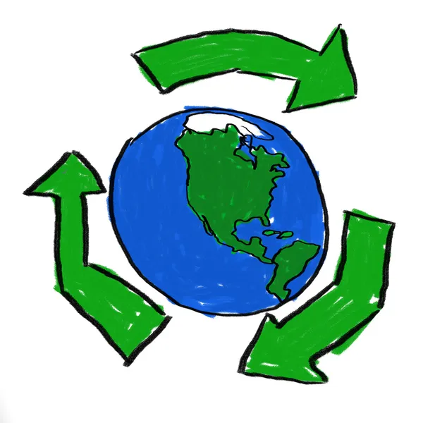 Kierrätysmaailma — kuvapankkivalokuva