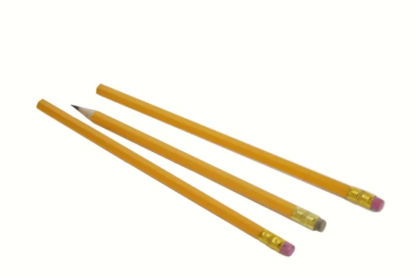 Tre matite — Foto Stock