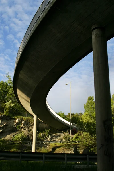 Viaduto concreto — Fotografia de Stock