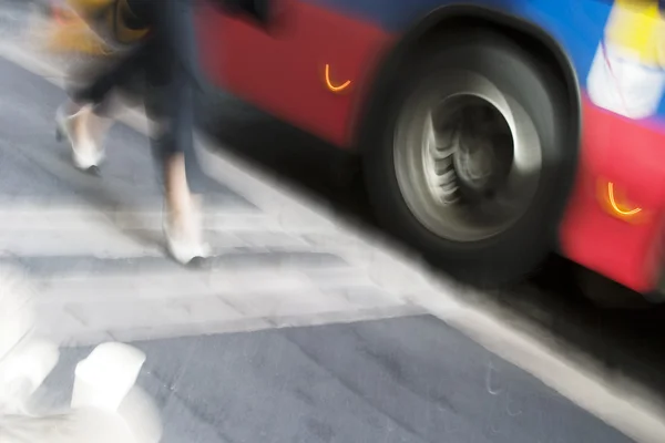 Пізно для автобуса — стокове фото