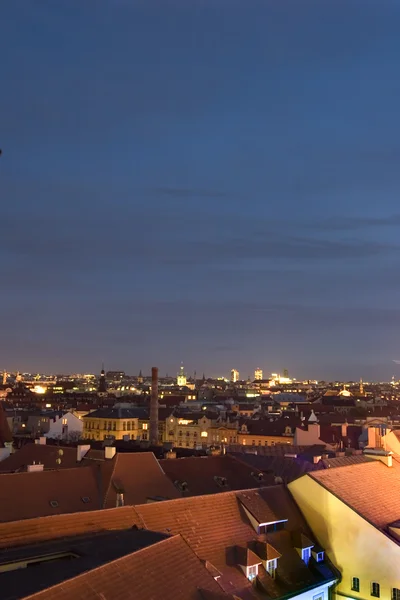 Gece cityscape - Prag — Stok fotoğraf