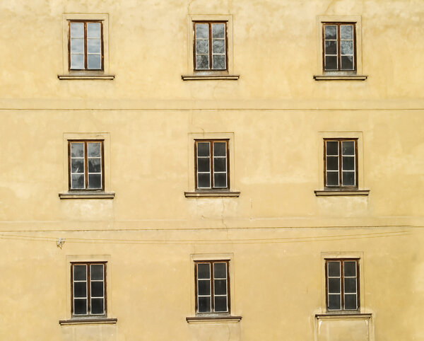 Abstract building detail in Prague, Czech Republic