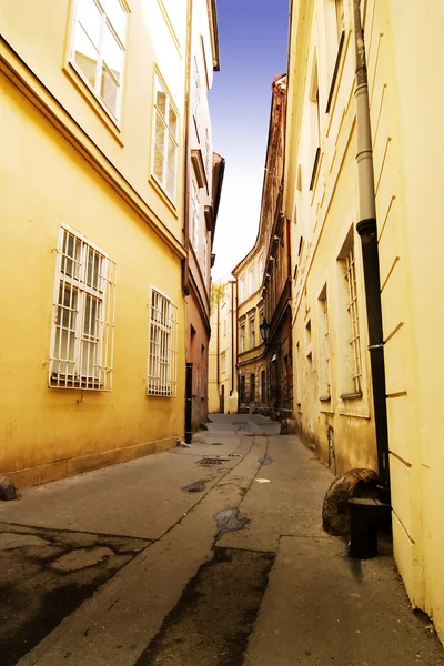 Rua Quaint Praga — Fotografia de Stock