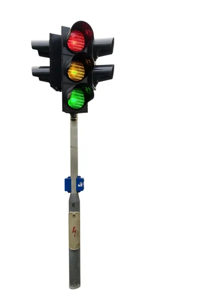 Traffic-light geïsoleerd — Stockfoto