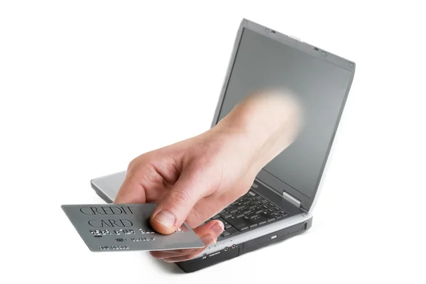 Online hitelkártya — Stock Fotó