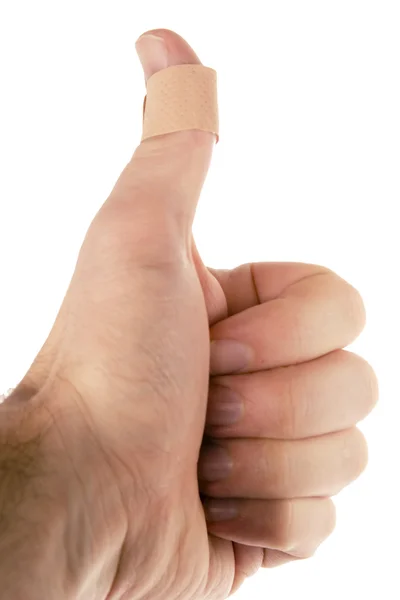 親指の包帯 — ストック写真