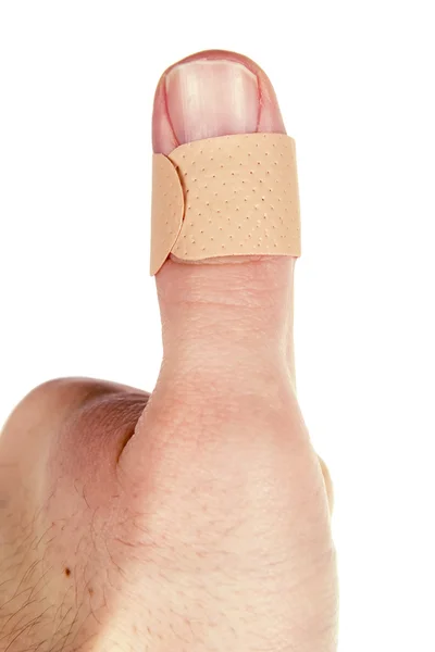 Bandagem do polegar — Fotografia de Stock