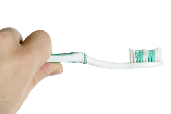 Abgenutzte Zahnbürste — Stockfoto