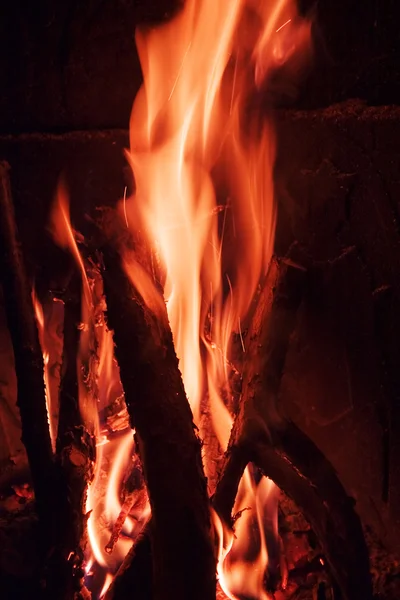 Oheň detail — Stock fotografie