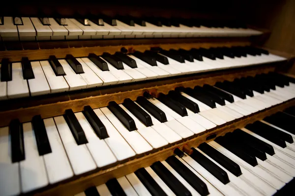 Pipe Organ Keyboard — Stock Photo, Image