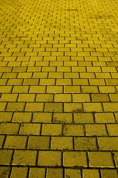 Estrada de tijolo amarelo — Fotografia de Stock