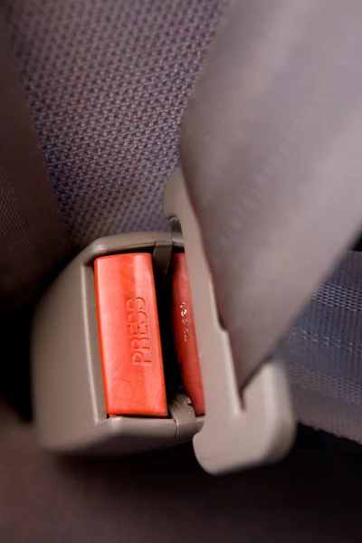 Stiskněte seatbelt detail — Stock fotografie