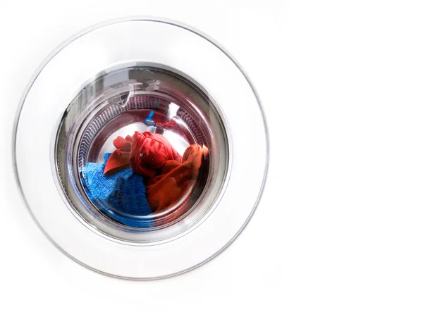 Máquina de lavar espaço cópia — Fotografia de Stock