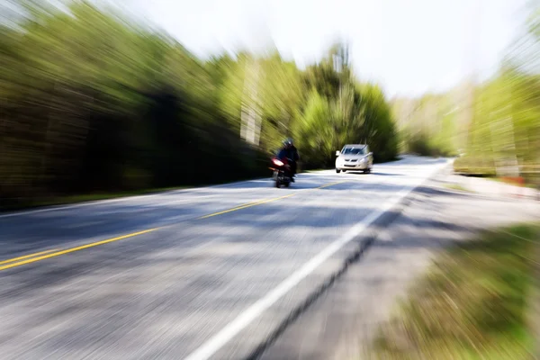 Autovettura in accelerazione — Foto Stock