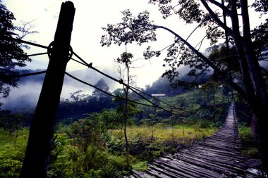 Hanging Bridge Fear clipart