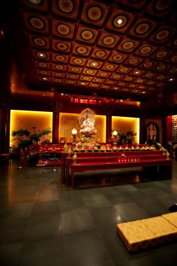 Buddhist Temple Interior clipart