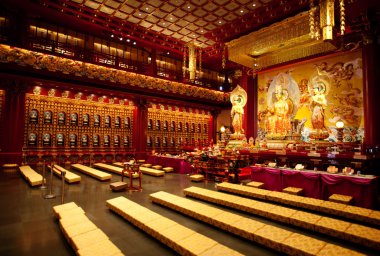 Buddhist Temple Interior clipart