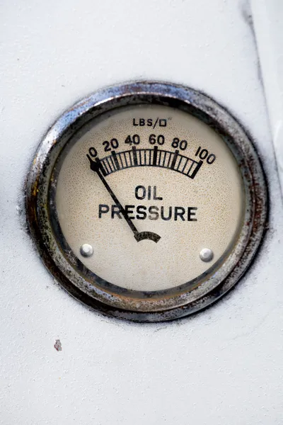 Medidor de pressão do óleo — Fotografia de Stock