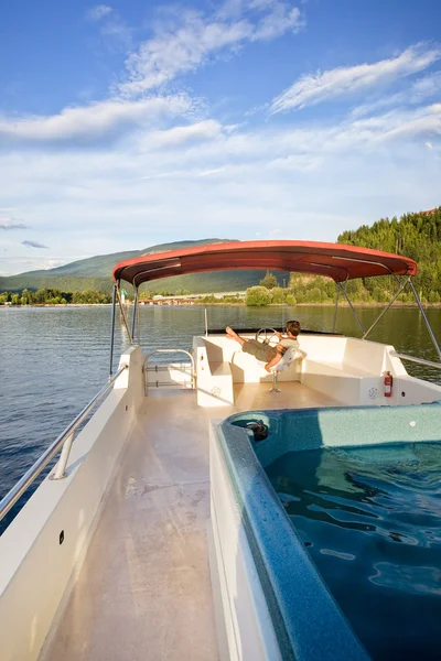 Luxury Boat Owner — Stock Photo, Image