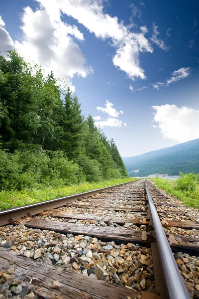 Rastreamentos de caminho de ferro — Fotografia de Stock