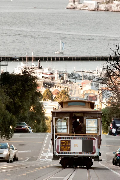 Kolejka linowa San Francisco — Zdjęcie stockowe