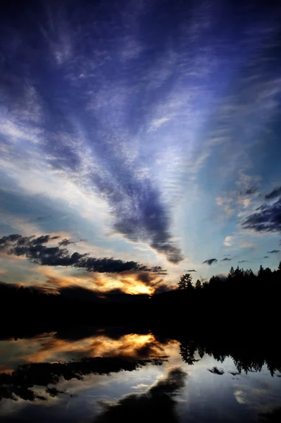호수 반사 — 스톡 사진