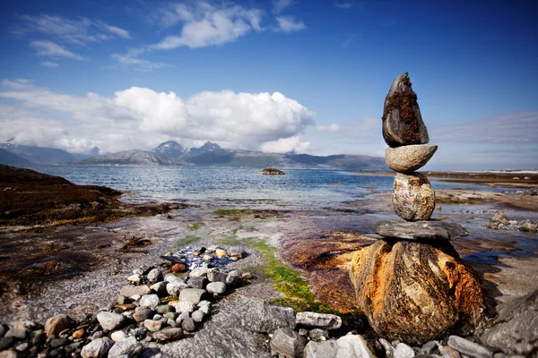 Rock Stacking Sculpture — Stock Photo, Image