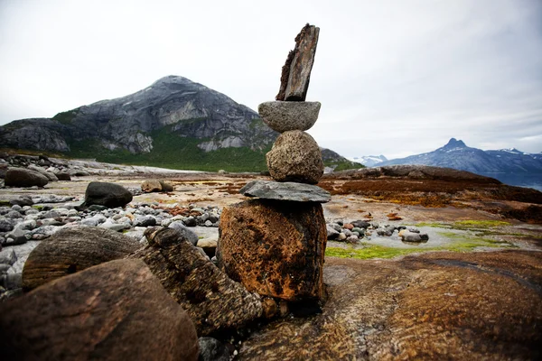 Escultura de pilha de rocha — Fotografia de Stock