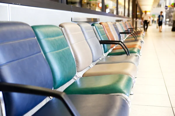 Luchthaven terminal stoel — Stockfoto