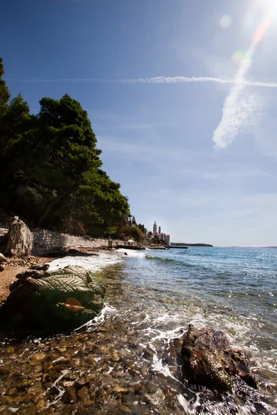 Küste rab kroatien — Stockfoto