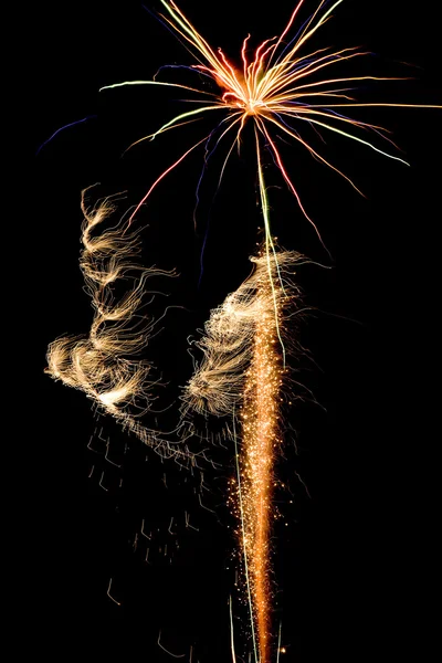 Eenvoudige vuurwerk — Stockfoto