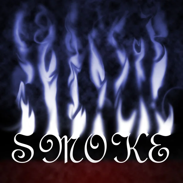 stock image Smoke Text