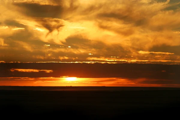 Západ slunce Saskatchewan — Stock fotografie
